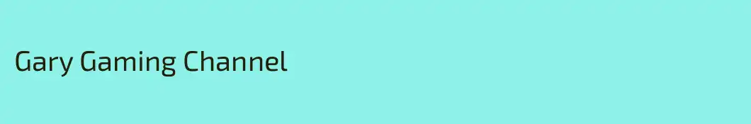 Gary Gaming Channel
